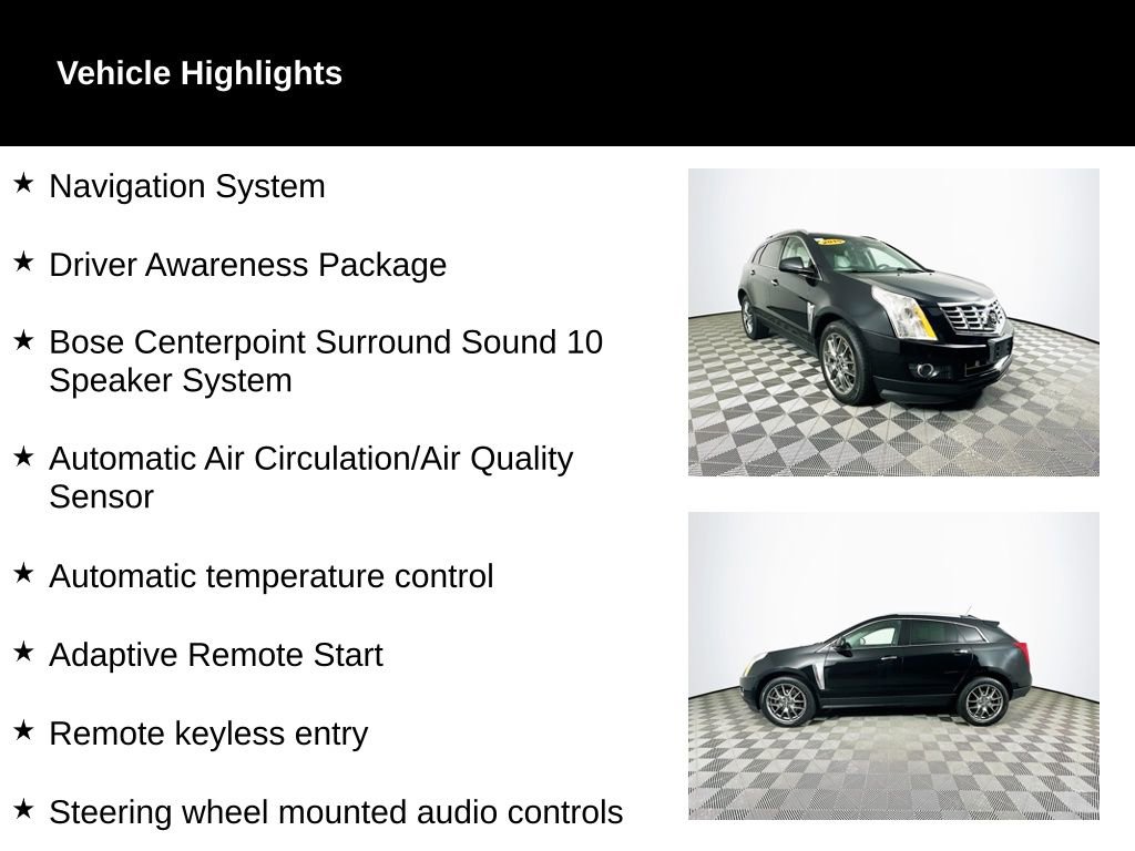 Used 2015 Cadillac SRX Performance w/ Driver Awareness Package image 2