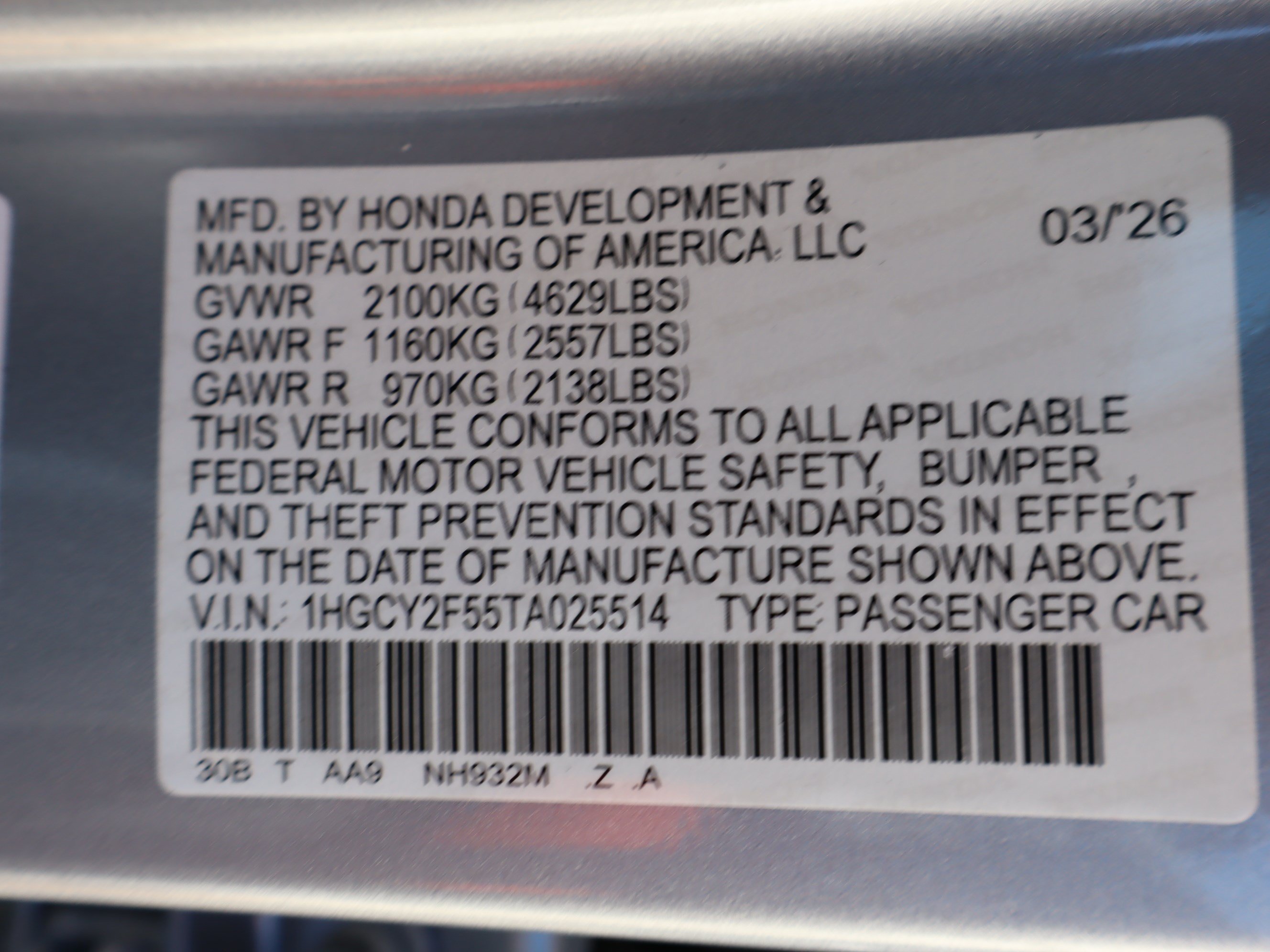 Used 2026 Honda Accord Sport image 42