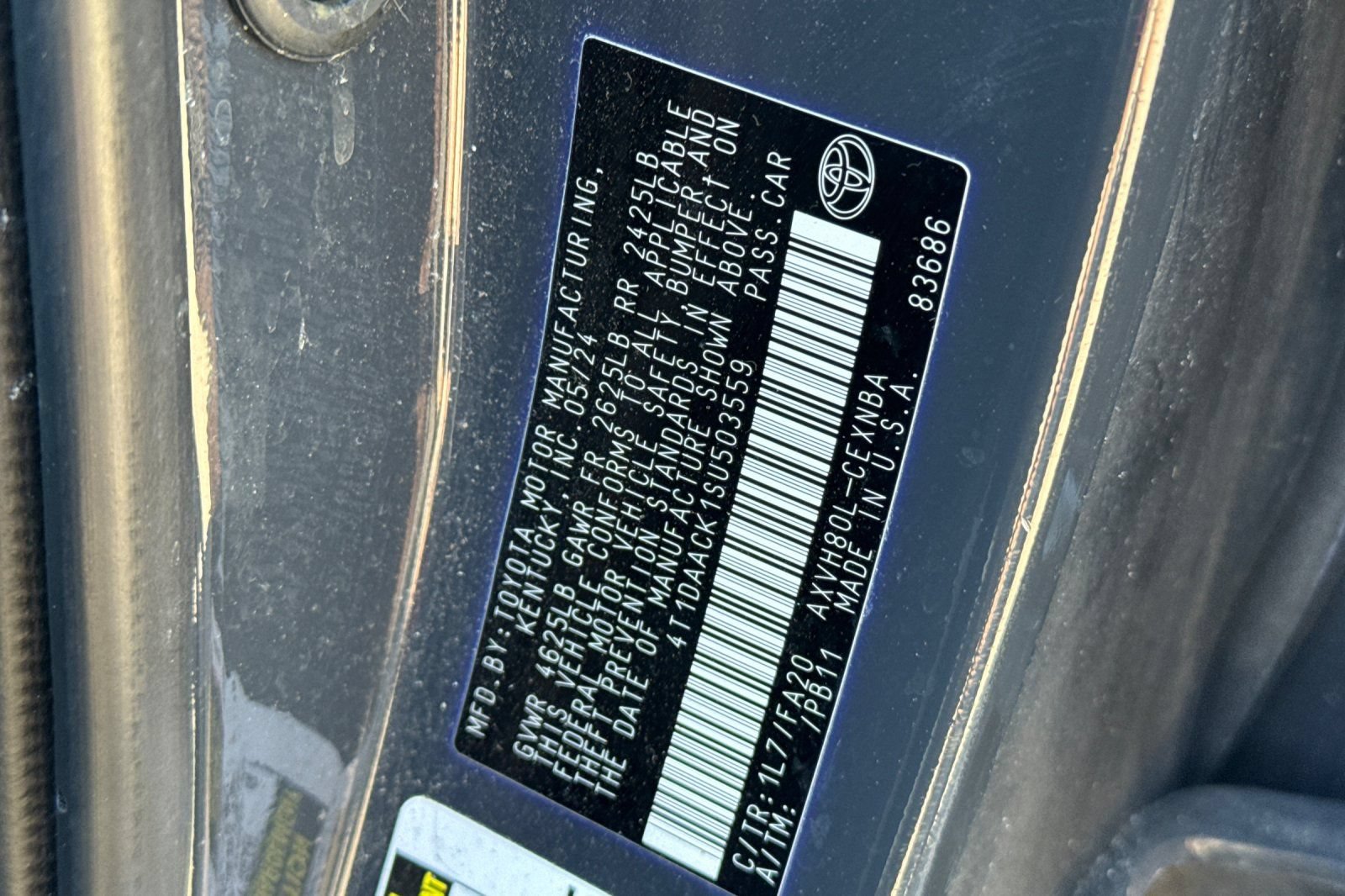 Certified 2025 Toyota Camry LE FWD image 56