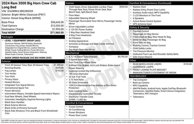 Certified 2024 RAM 3500 Big Horn video 4