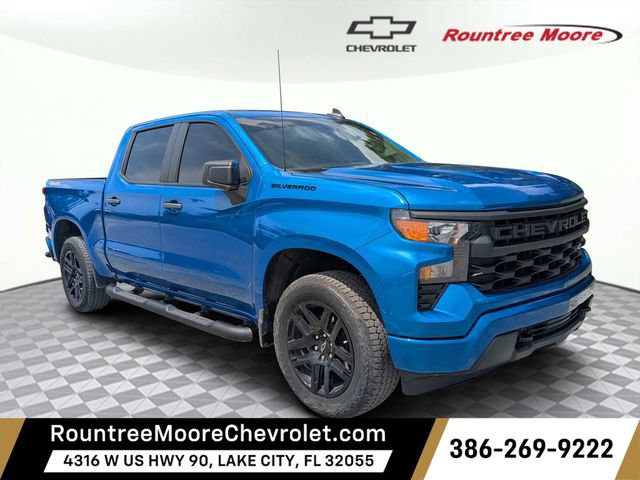 Used 2024 Chevrolet Silverado 1500 Custom w/ Turbomax Blackout Package AWD/4WD image 1