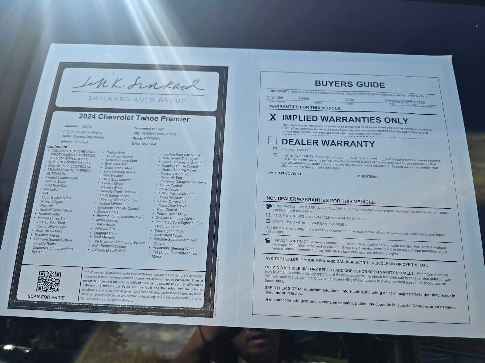 Used 2024 Chevrolet Tahoe Premier image 20