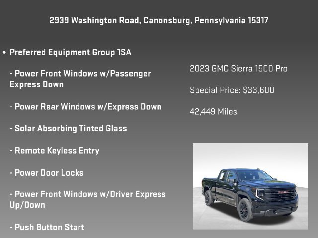 Certified 2023 GMC Sierra 1500 Pro w/ Graphite Edition AWD/4WD image 6