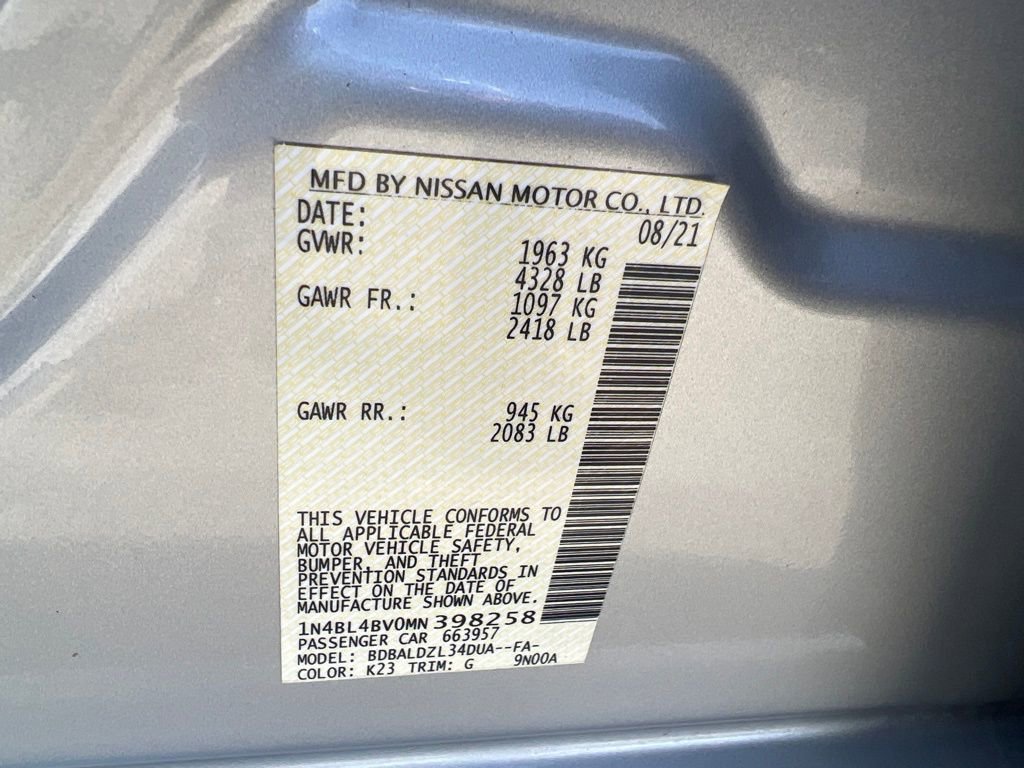 Used 2021 Nissan Altima 2.5 S w/ Driver Assist Package image 26