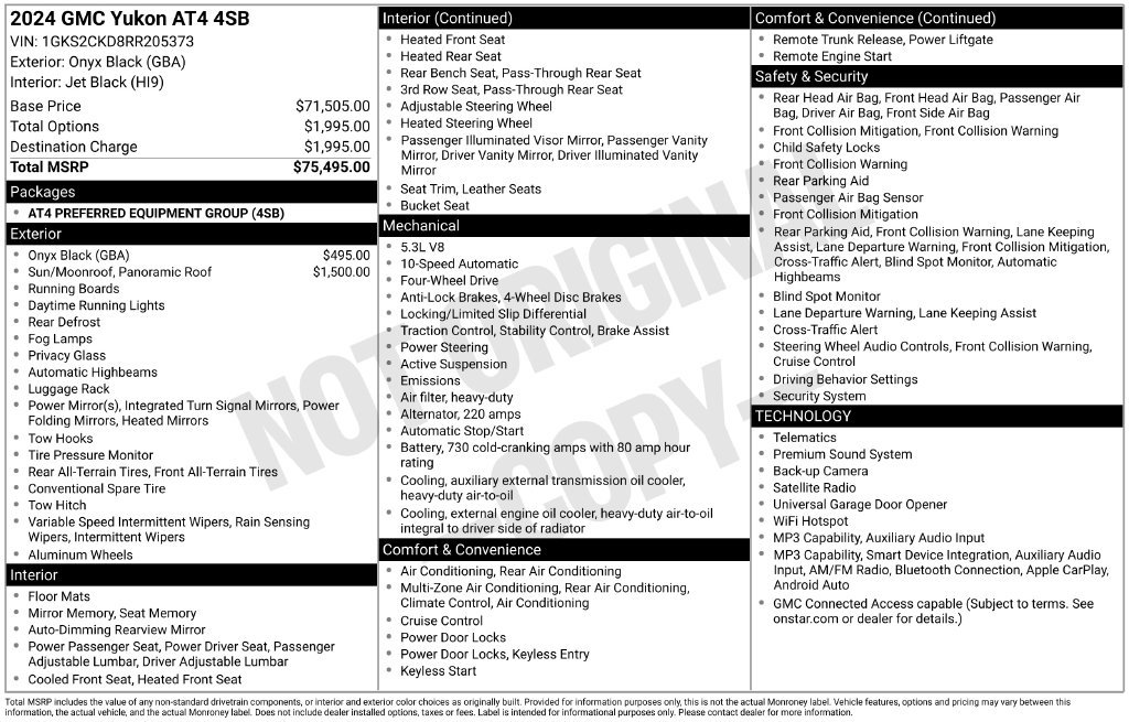 Certified 2024 GMC Yukon AT4 AWD/4WD image 40