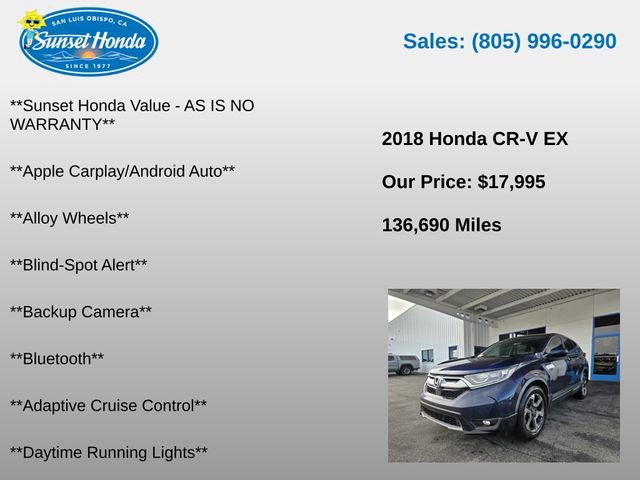 Used 2018 Honda CR-V EX image 5