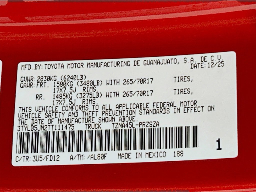 New 2026 Toyota Tacoma TRD Off-Road image 28