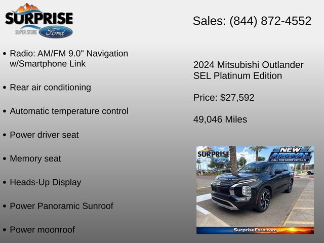 Used 2024 Mitsubishi Outlander SEL AWD/4WD image 18