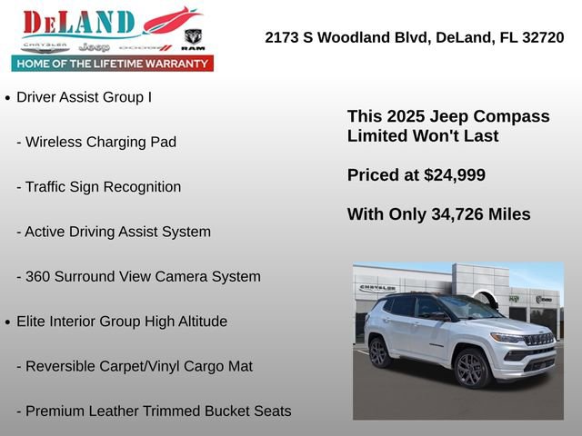 Used 2025 Jeep Compass Limited w/ Driver Assist Group I AWD/4WD image 7