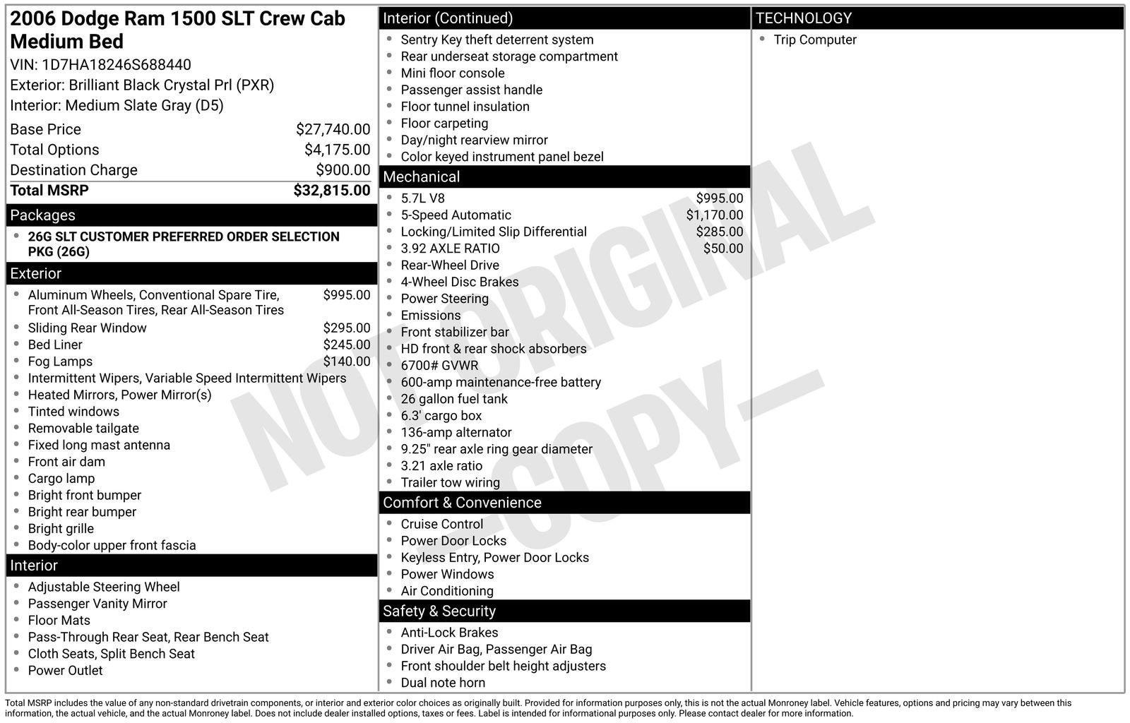 Used 2006 Dodge Ram 1500 Truck SLT RWD image 59