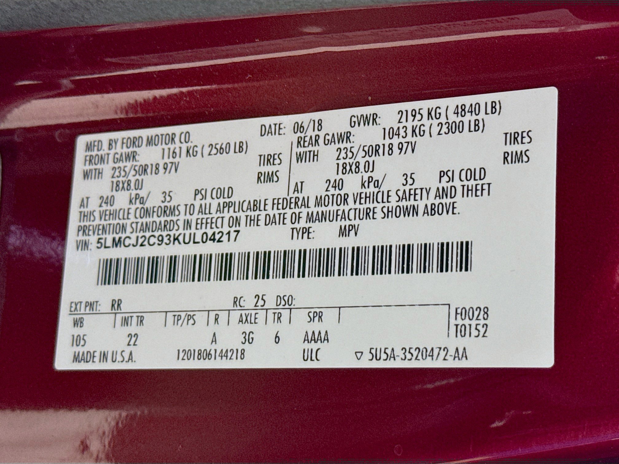 Used 2019 Lincoln MKC Select w/ Select Plus Package image 38