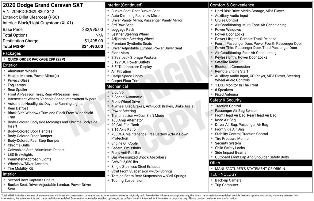 Used 2020 Dodge Grand Caravan SXT image 26