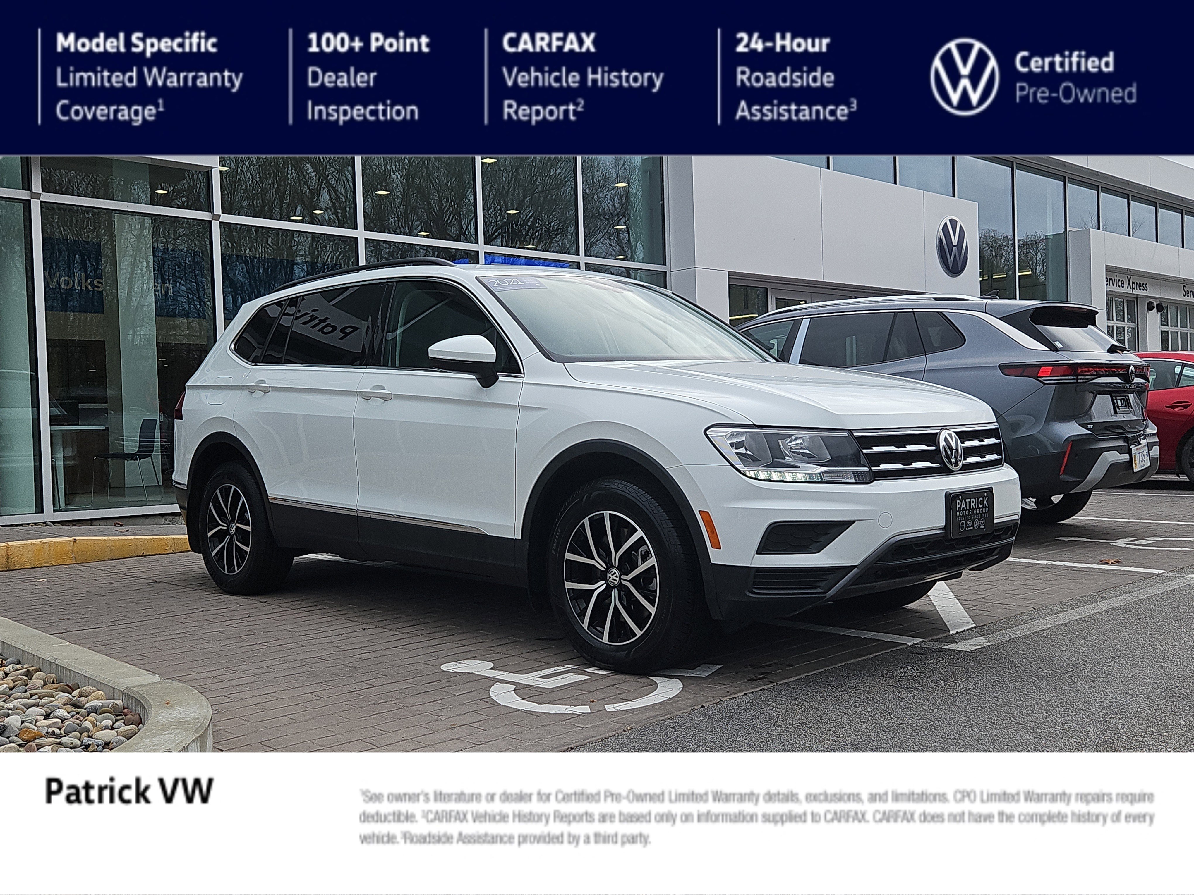 Certified 2021 Volkswagen Tiguan SE w/ Panoramic Sunroof Package image 1