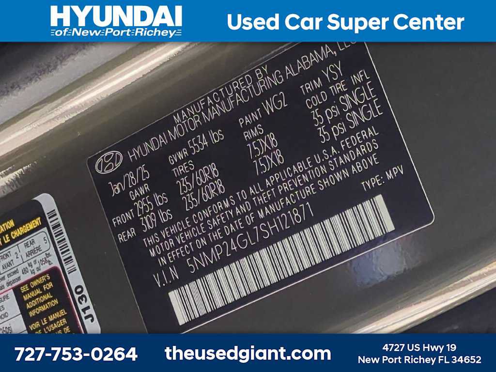 Certified 2025 Hyundai Santa Fe SEL FWD image 35