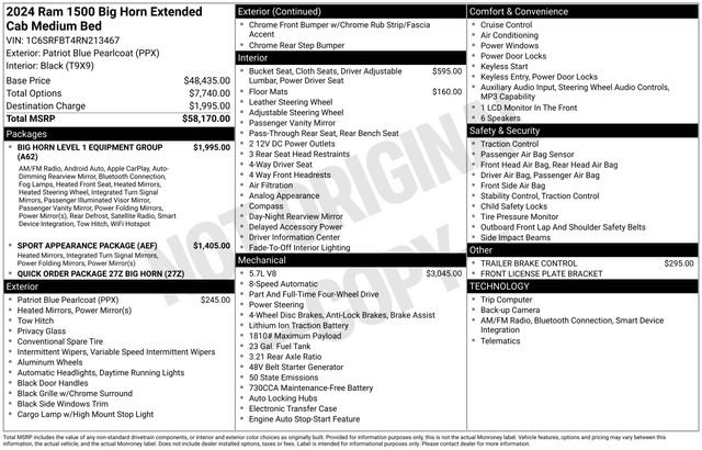 Used 2024 RAM 1500 Big Horn image 37