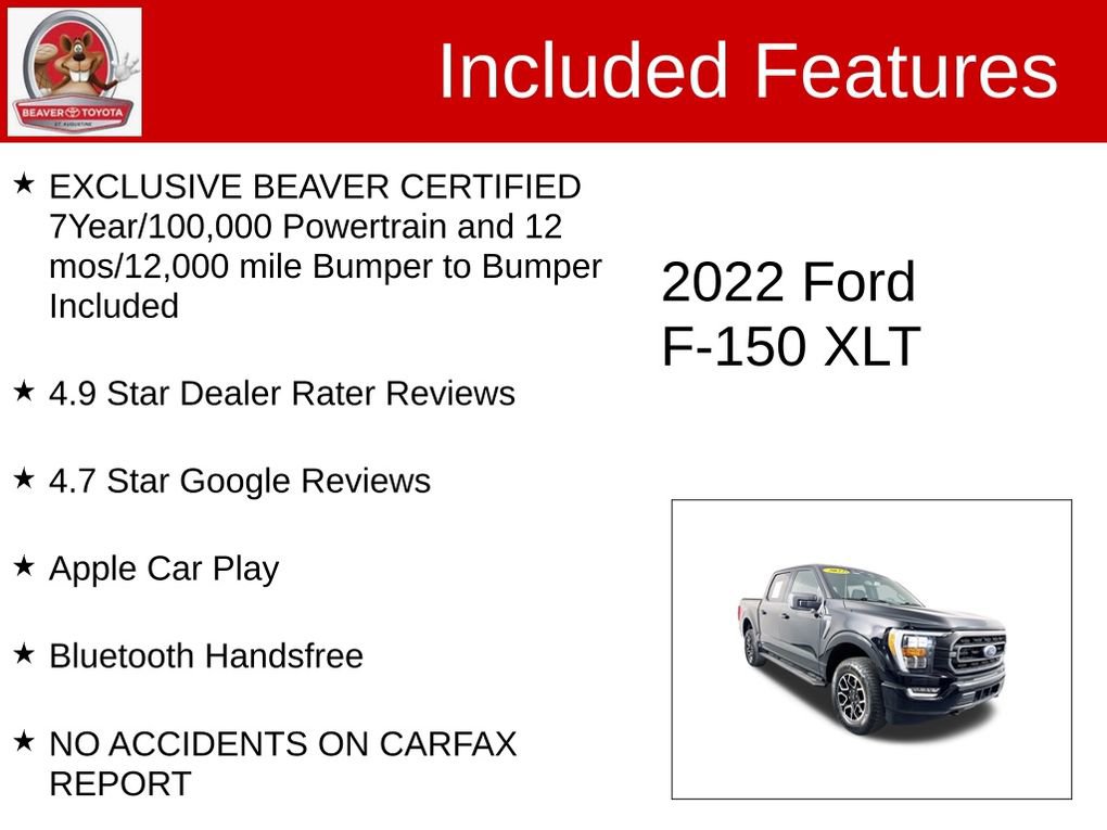 Used 2022 Ford F150 XLT w/ Equipment Group 302A High AWD/4WD image 4