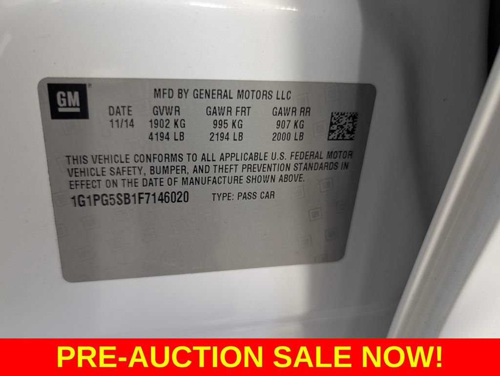 Used 2015 Chevrolet Cruze LTZ w/ Sun, Sound and Sport Package FWD image 25