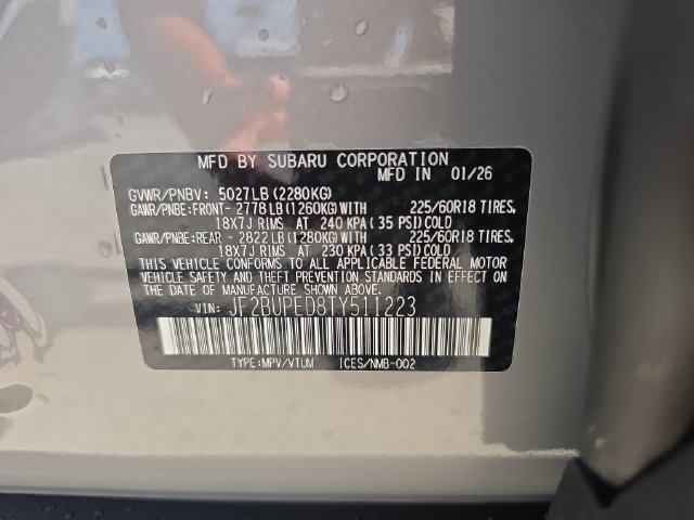 Certified 2026 Subaru Outback Touring AWD/4WD image 31