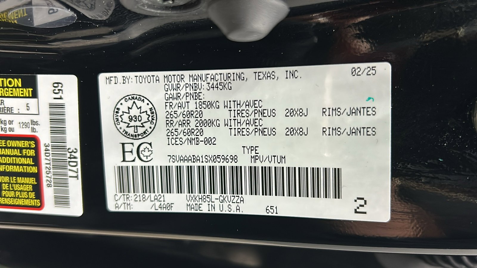 Used 2025 Toyota Sequoia Limited image 42