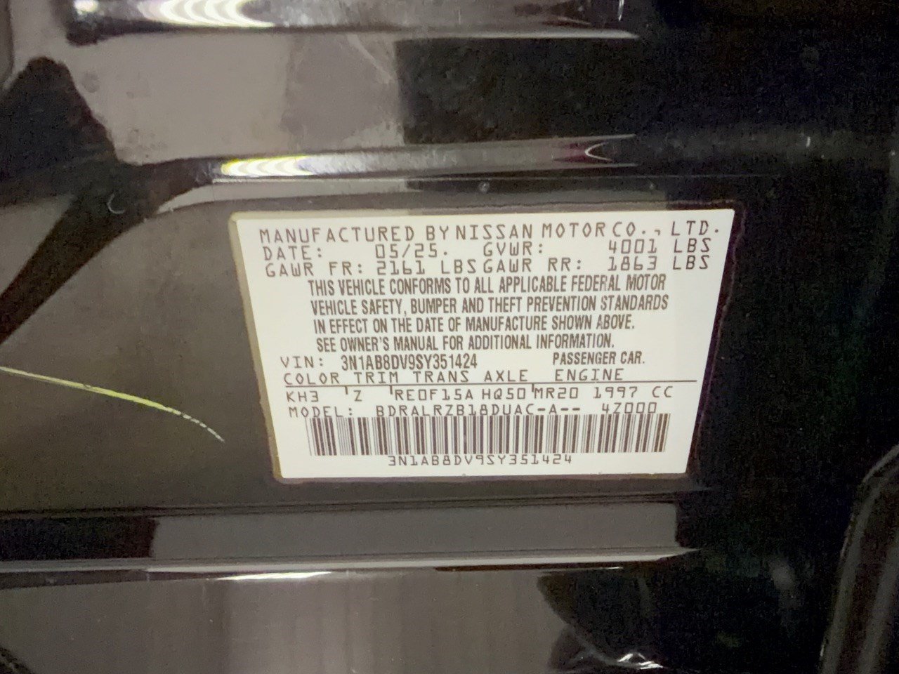 Used 2025 Nissan Sentra SR w/ Midnight Edition FWD image 31