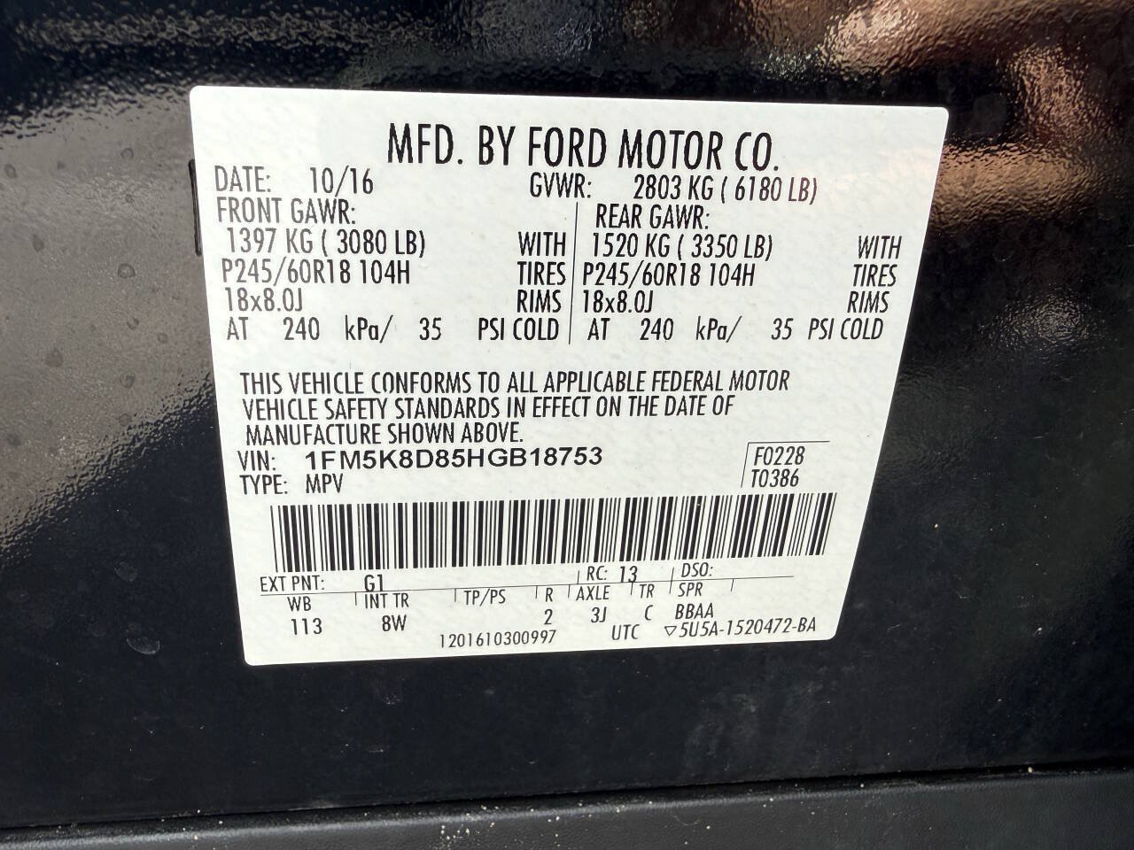Used 2017 Ford Explorer XLT AWD/4WD image 30