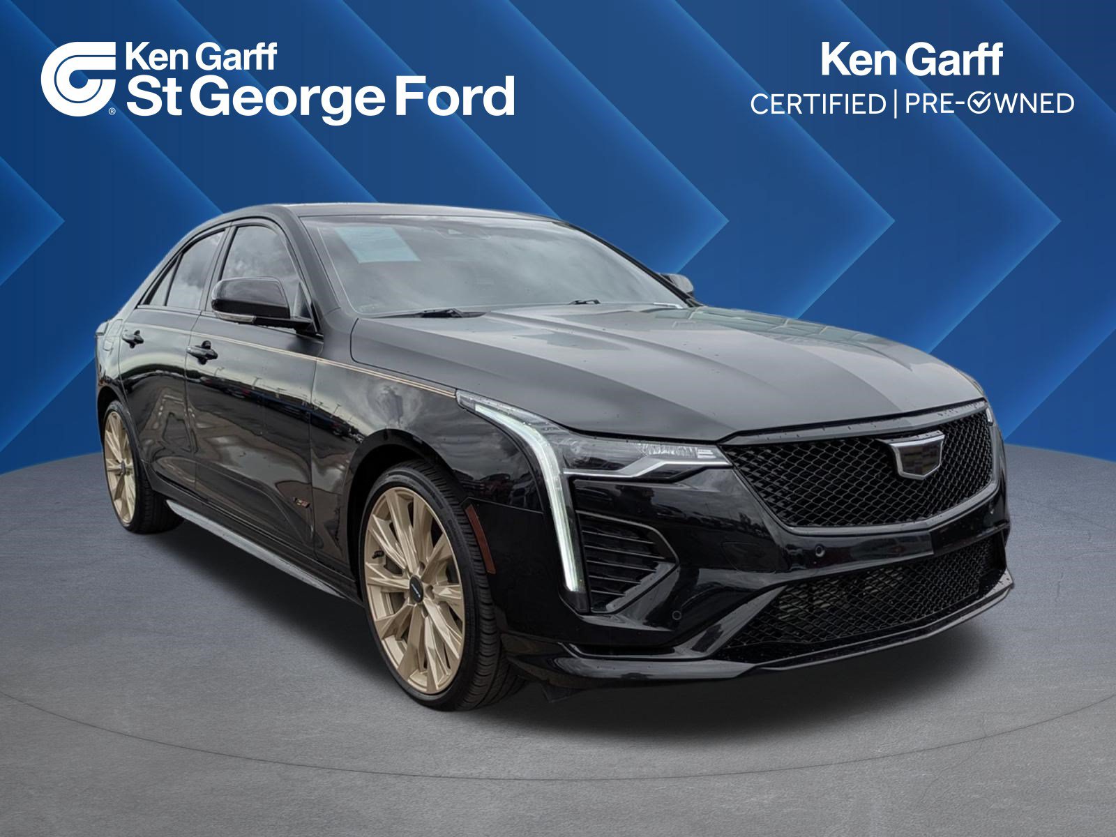 Used 2024 Cadillac CT4 V w/ LPO, ONYX Package AWD/4WD image 1