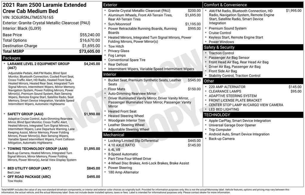 Used 2021 RAM 2500 Laramie image 5