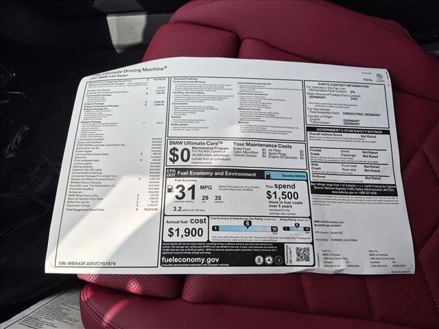 New 2027 BMW 530i w/ M Sport Package RWD image 17