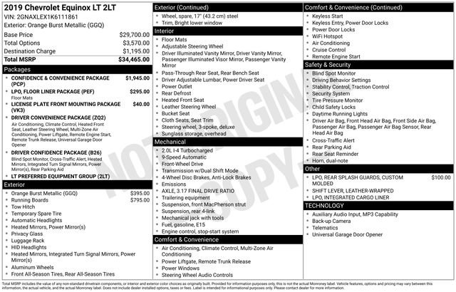 Used 2019 Chevrolet Equinox LT FWD image 27