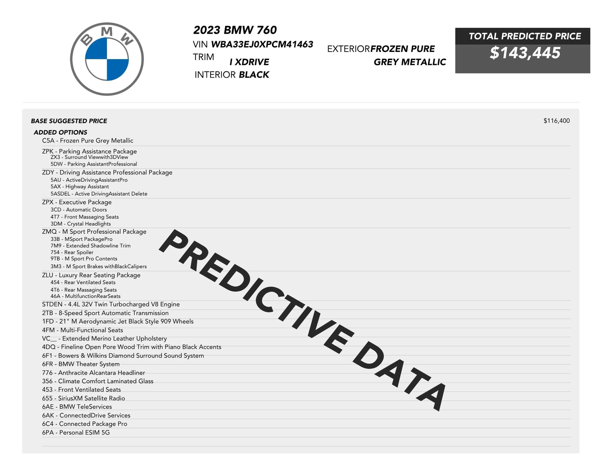 Used 2023 BMW 760i xDrive w/ Executive Package image 82