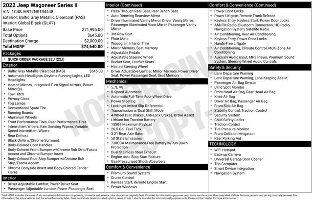 Used 2022 Jeep Wagoneer Series II image 34