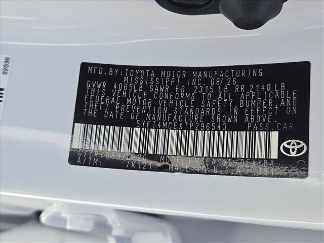 New 2026 Toyota Corolla XSE FWD image 18