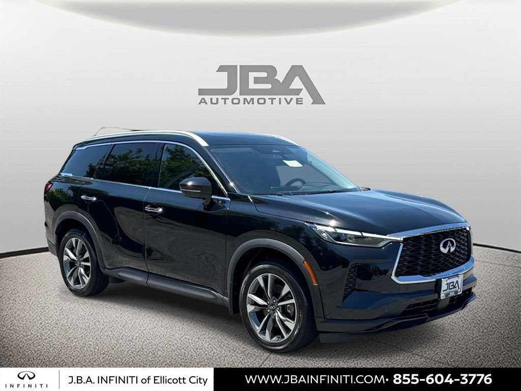Used 2023 INFINITI QX60 Luxe w/ Cargo Package AWD/4WD video 1