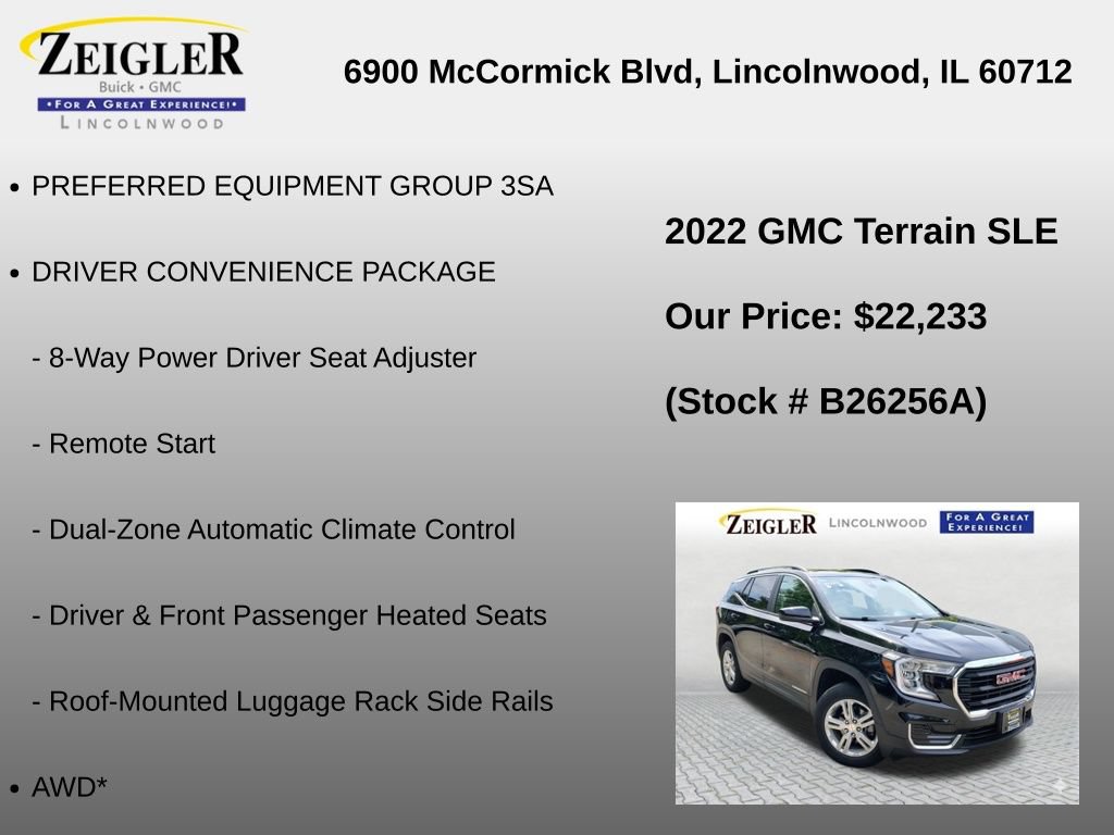 Certified 2022 GMC Terrain SLE w/ Driver Convenience Package AWD/4WD image 6