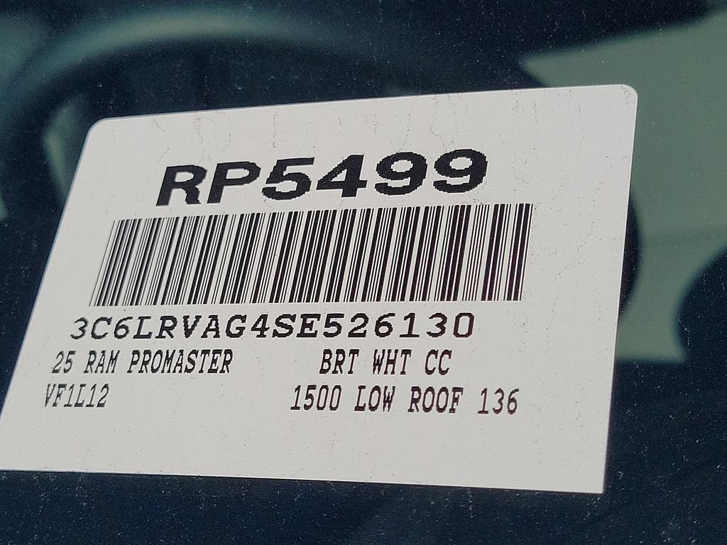 New 2025 RAM ProMaster 1500 w/ Quick Order Package 22G SLT image 14
