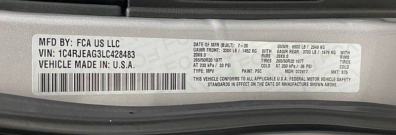 Used 2020 Jeep Grand Cherokee Altitude image 27