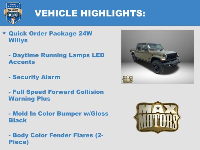 New 2025 Jeep Gladiator Willys image 16