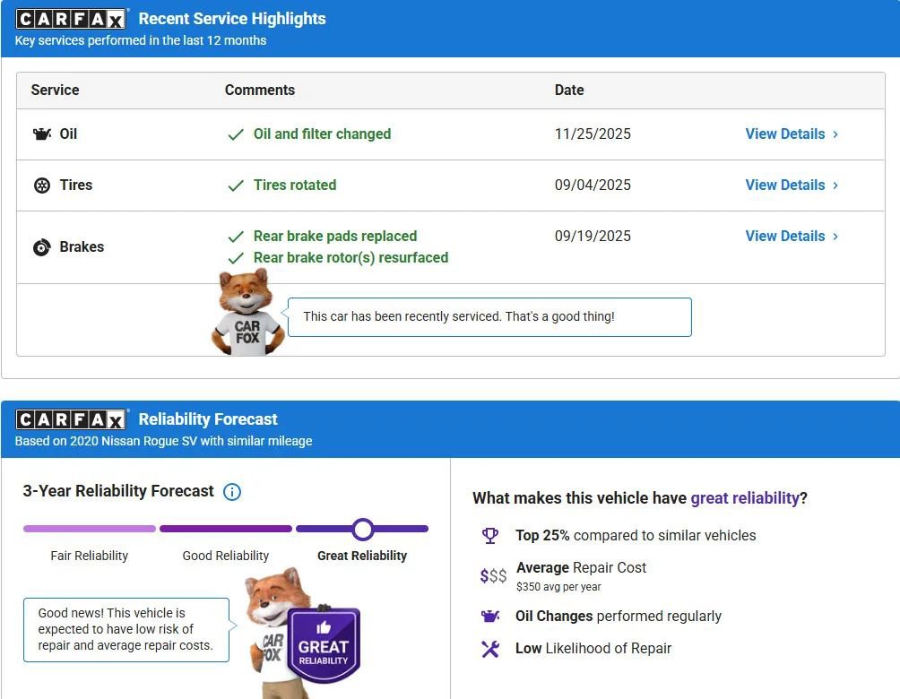 Used 2020 Nissan Rogue SV image 3