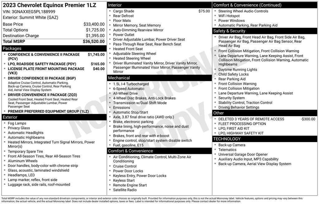 Used 2023 Chevrolet Equinox Premier AWD/4WD image 5