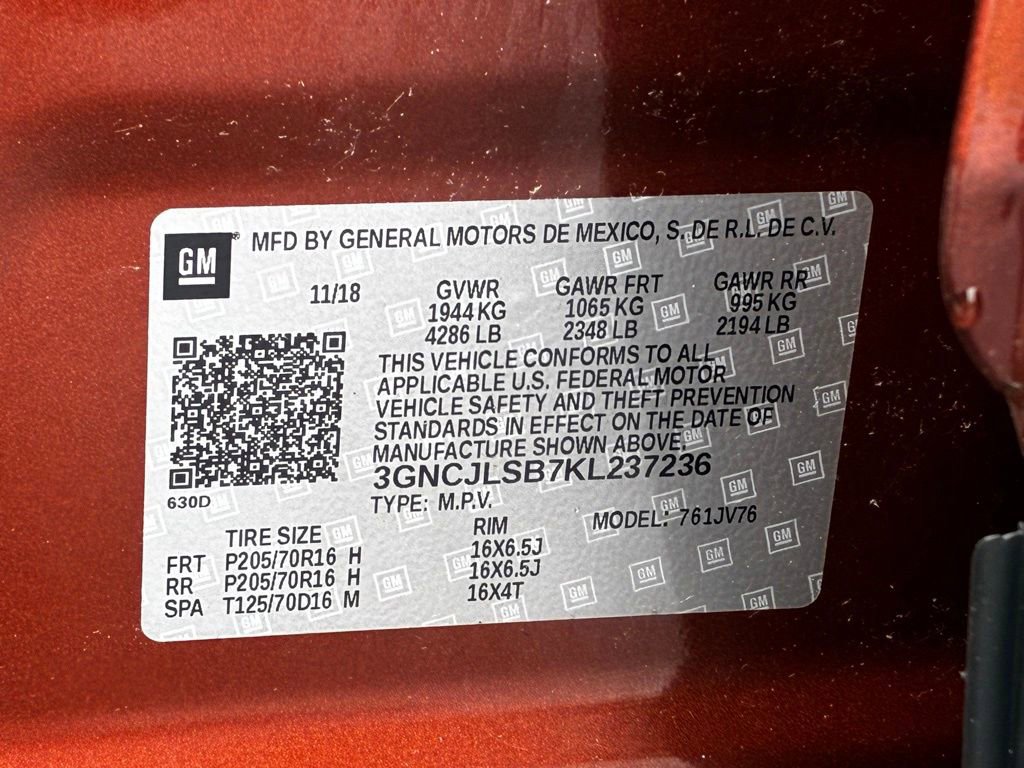 Used 2019 Chevrolet Trax LT w/ LT Convenience Package FWD image 38