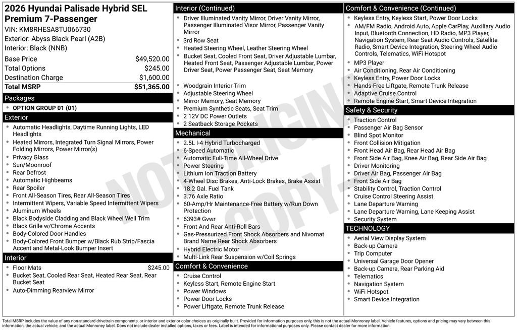 New 2026 Hyundai Palisade SEL Premium image 22