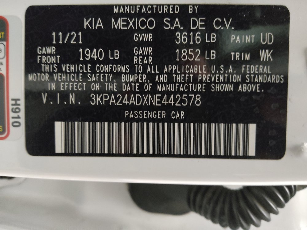 Used 2022 Kia Rio S w/ Technology Package FWD image 33