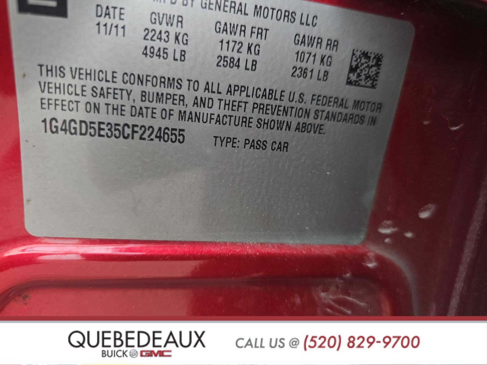 Used 2012 Buick LaCrosse Premium w/ Entertainment Package image 20