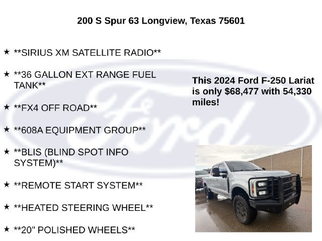 Used 2024 Ford F250 Lariat w/ Lariat Ultimate Package AWD/4WD image 30