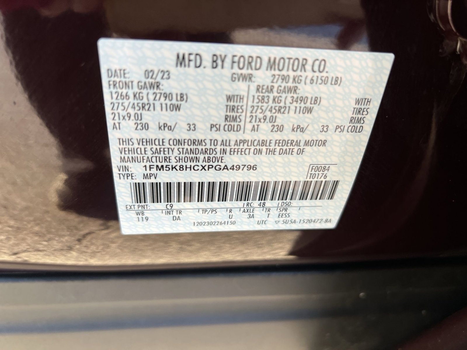 Used 2023 Ford Explorer Platinum w/ Technology Package image 30