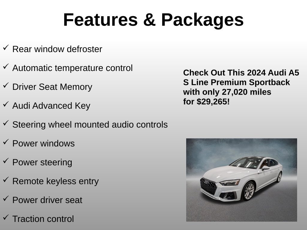 Used 2024 Audi A5 2.0T Premium w/ Convenience Package AWD/4WD image 8