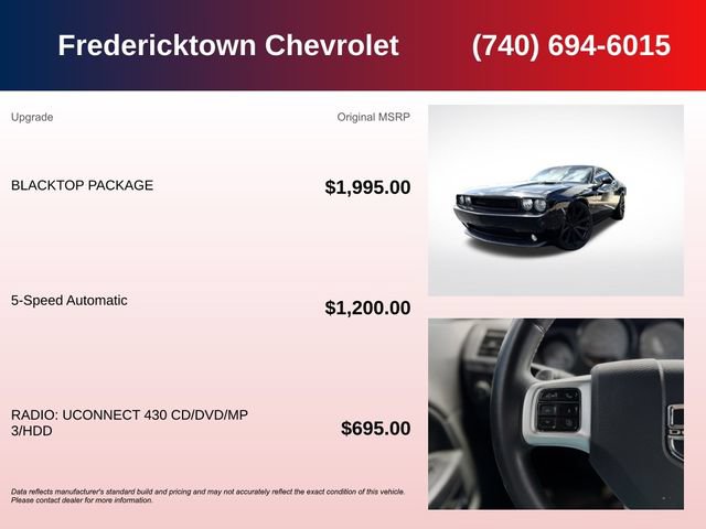 Used 2014 Dodge Challenger R/T w/ Blacktop Package RWD image 5