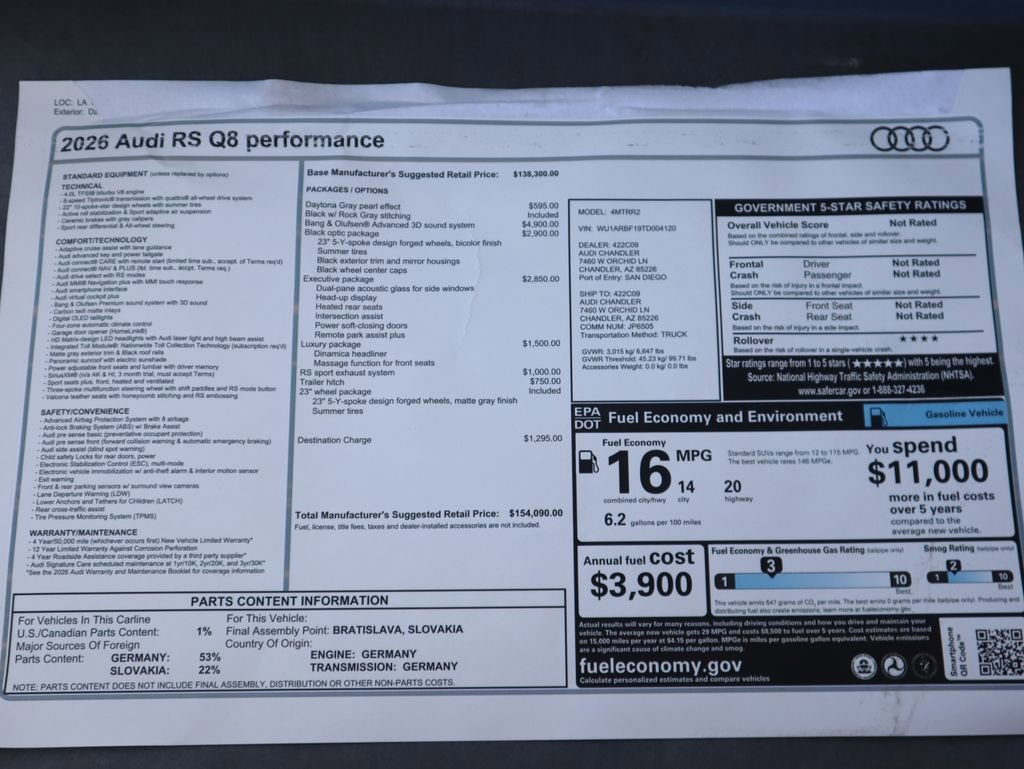 New 2026 Audi RS Q8 performance image 9