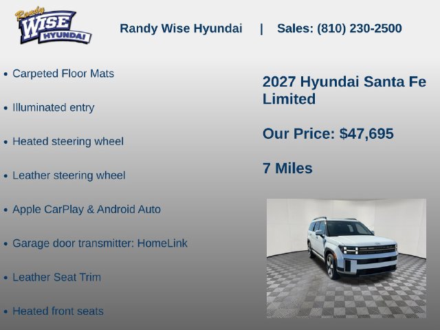 New 2027 Hyundai Santa Fe Limited AWD/4WD image 15