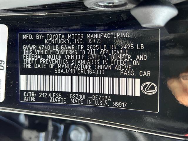 Certified 2024 Lexus ES 350 F Sport w/ Accessory Package (Z2) FWD image 24